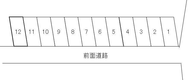 塩見駐車場の駐車配置図