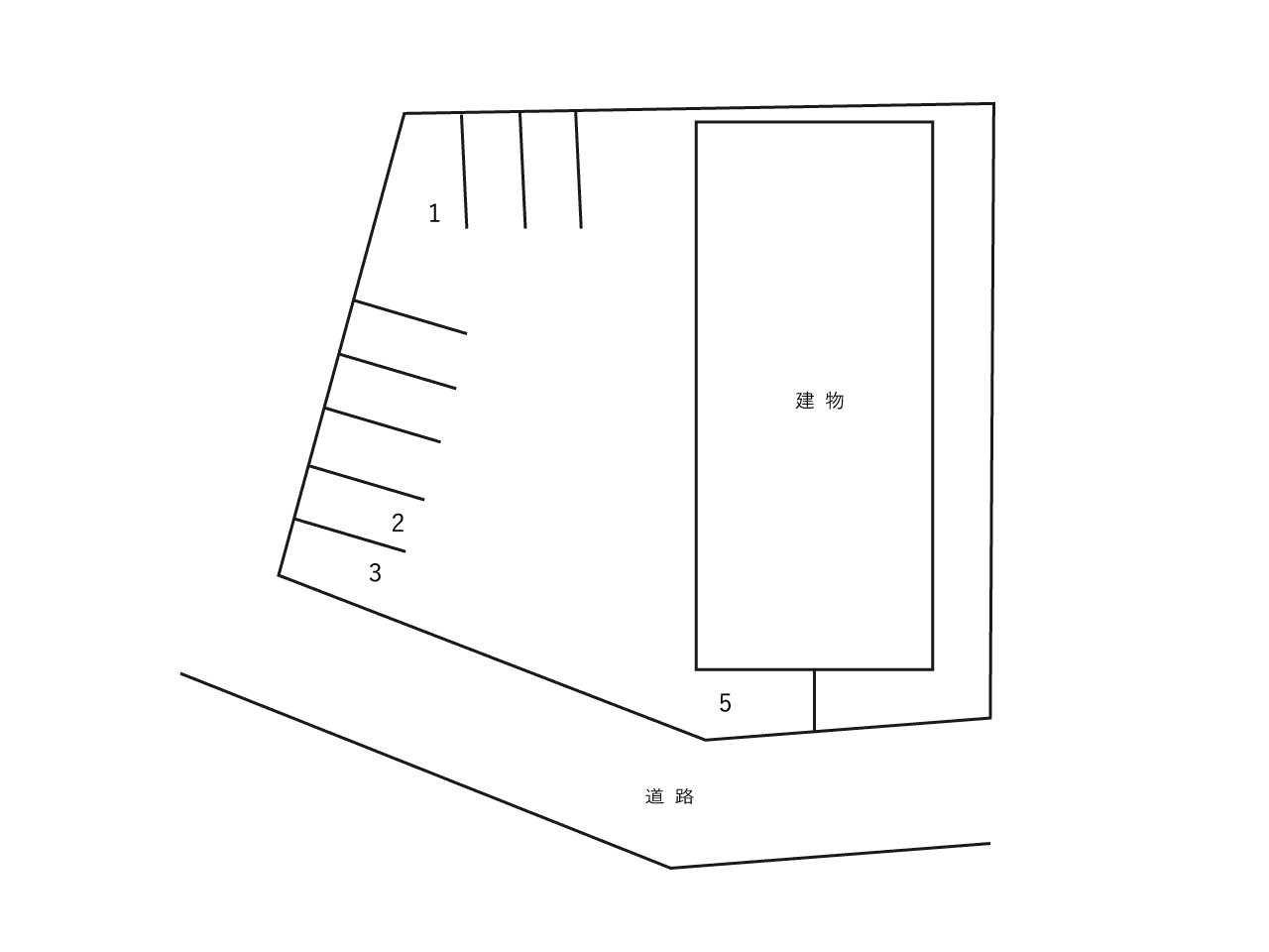 トロイーム21 B棟の駐車配置図