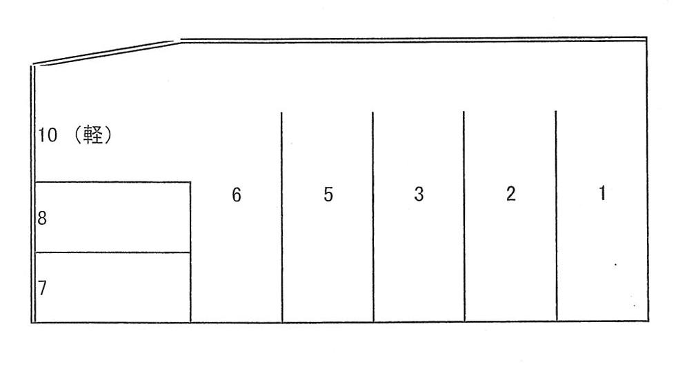 すずらん駐車場の駐車配置図