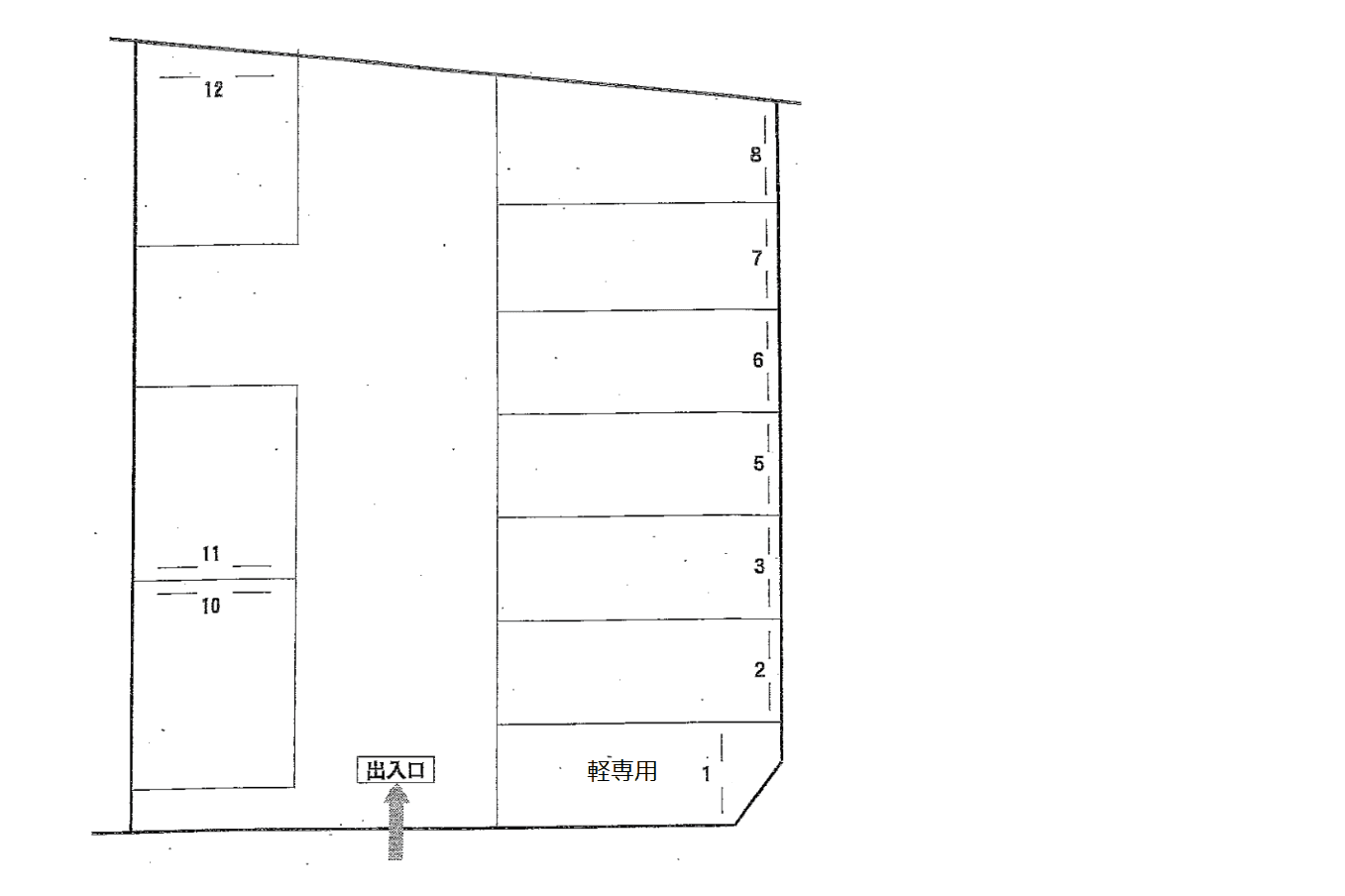 458の駐車配置図