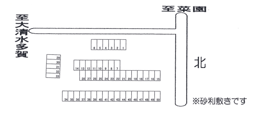 スクエア16パーキングの駐車配置図