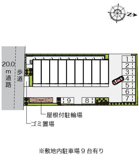 クレイノドミール青梅(55990)の駐車配置図