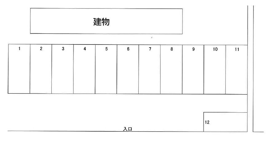 アヴニール彩駐車場・敷地外の駐車配置図