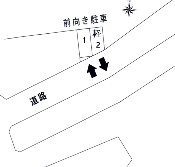 (48) 米本駐車場の駐車配置図