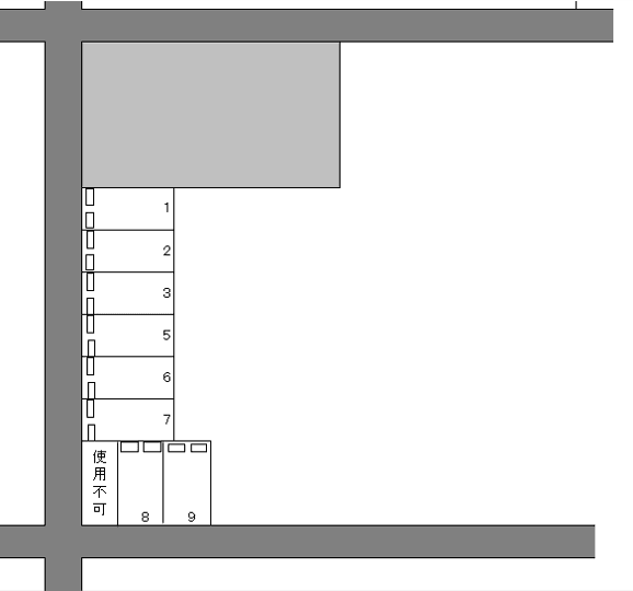 榊原パーキングの駐車配置図