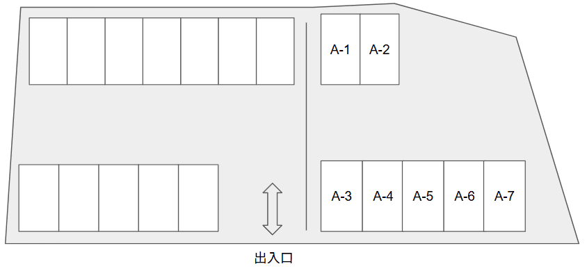川崎南平台第1の駐車配置図