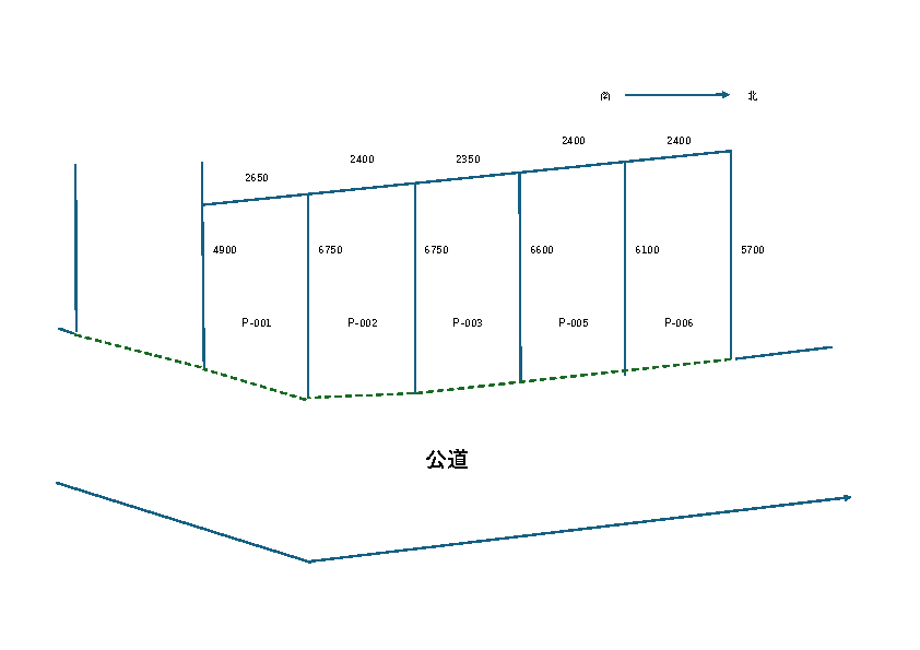 プロミストランド千里山(駐車場)の駐車配置図