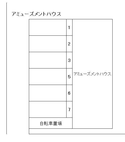 アミューズメントハウスの駐車配置図