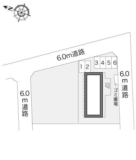 カサブランカⅢ(17163)の駐車配置図
