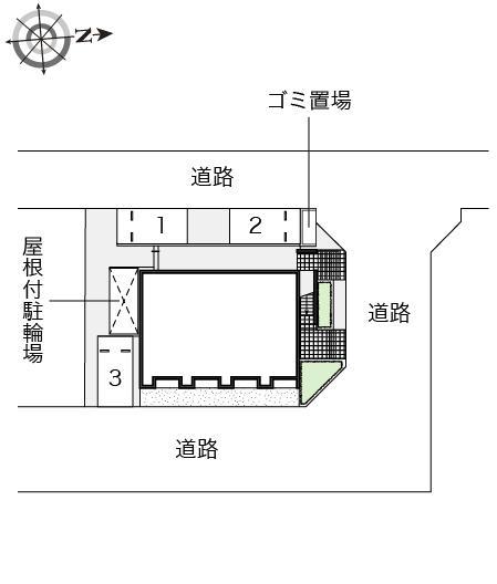 シャトン(52855)の駐車配置図
