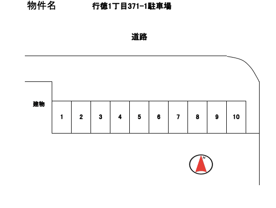 行徳1丁目371-1駐車場の駐車配置図