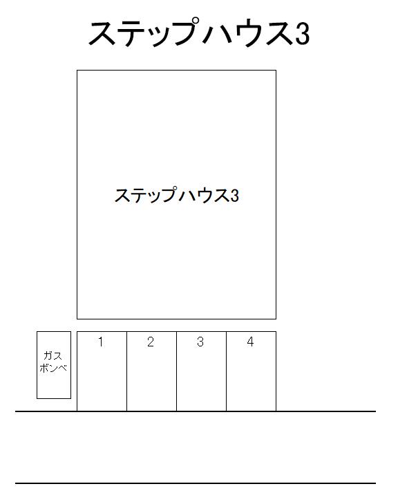 ステップハウス3の駐車配置図