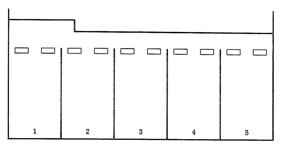陣山第5パーキングの駐車配置図
