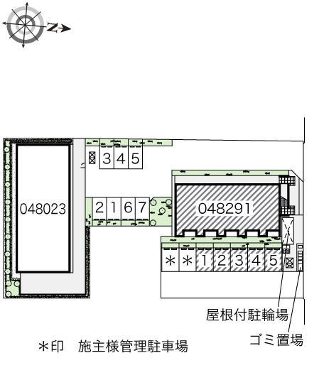 コスモスⅡ(48291)の駐車配置図