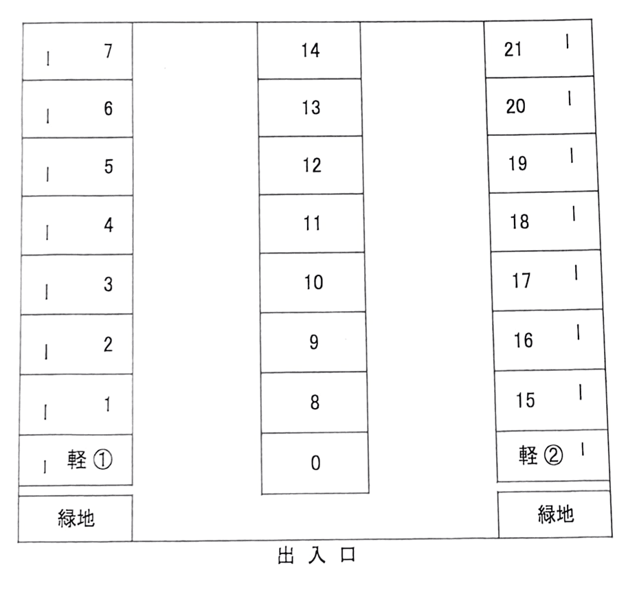 IMパーキングの駐車配置図