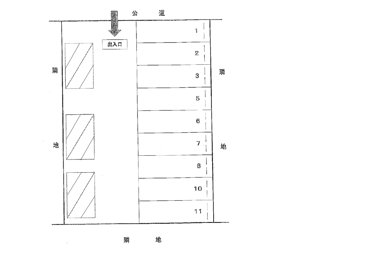 442の駐車配置図