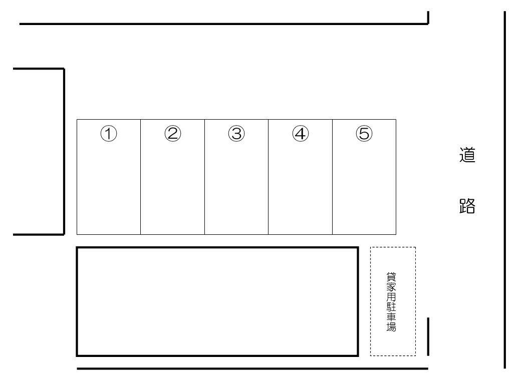 伊藤駐車場の駐車配置図
