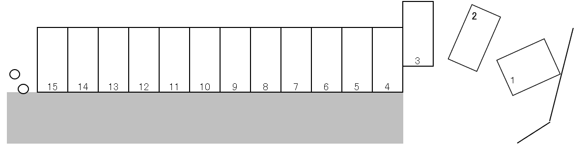 YKパーキングの駐車配置図