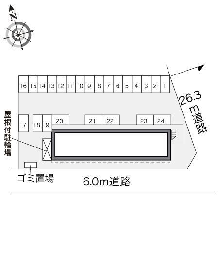 アルコバレーノⅡ(23301)の駐車配置図