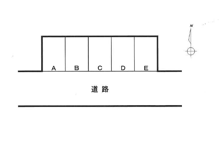 イエロラ駐車場の駐車配置図