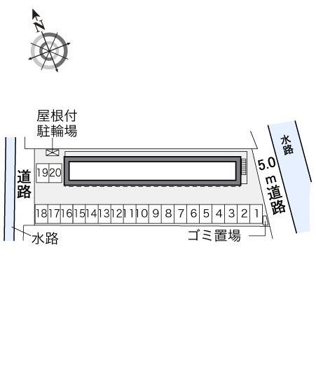 下川田(33690)の駐車配置図