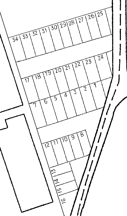 堺月極駐車場の駐車配置図
