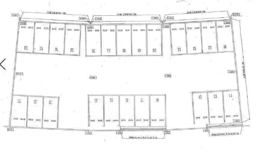 浅川学園台3丁目パーキングの駐車配置図