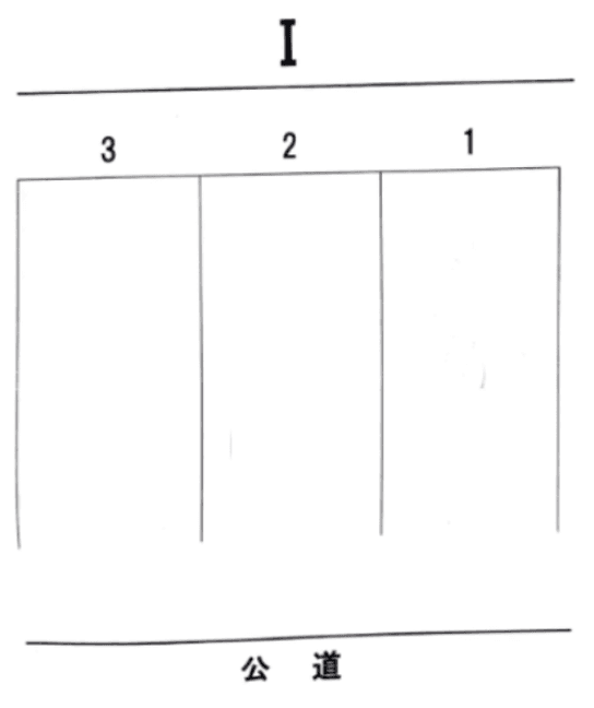 洲崎駐車場Ⅰの駐車配置図