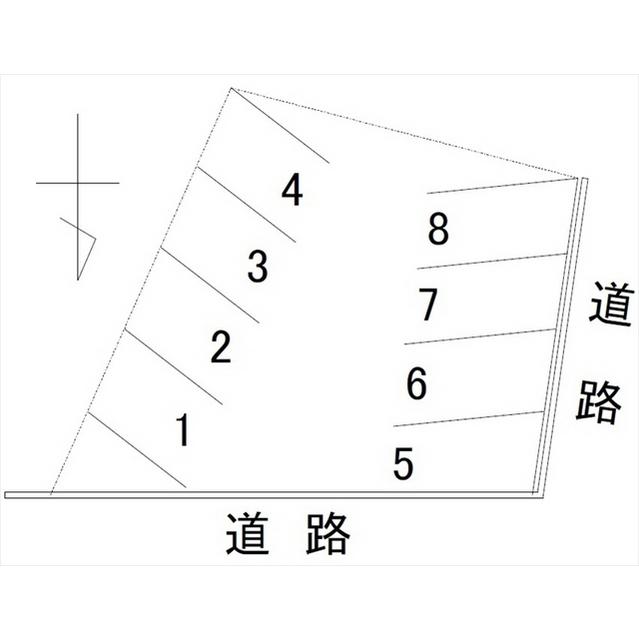 増泉1丁目Tパーキングの駐車配置図