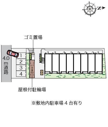 クレイノグリーンミズホ(56866)の駐車配置図