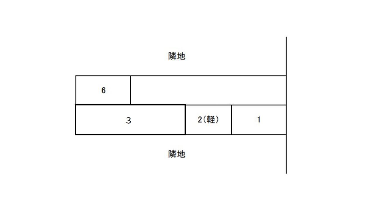 万世町第2駐車場の駐車配置図