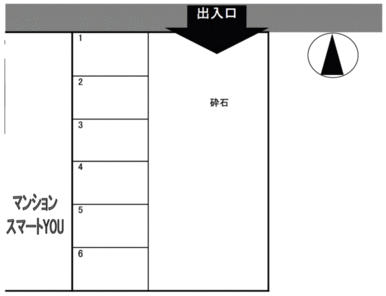 若林町 KW39 駐車場の駐車配置図