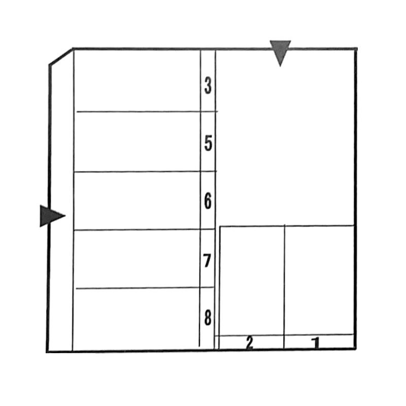 中央5-7パーキングの駐車配置図