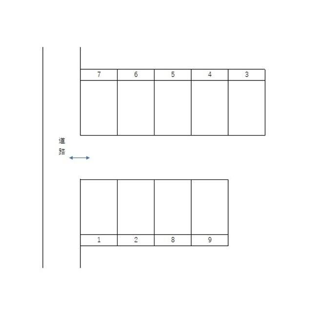 本郷1丁目月極駐車場の駐車配置図