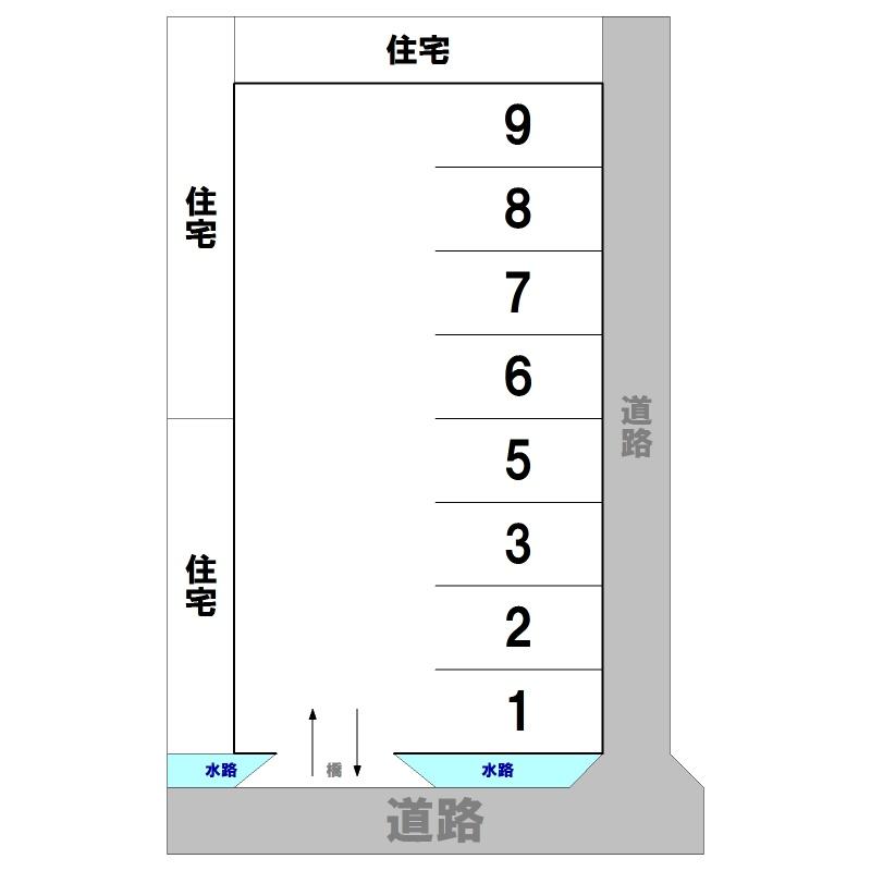 別府駅北パーキングの駐車配置図