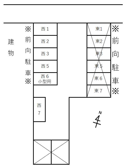 (32) 竹内駐車場の駐車配置図