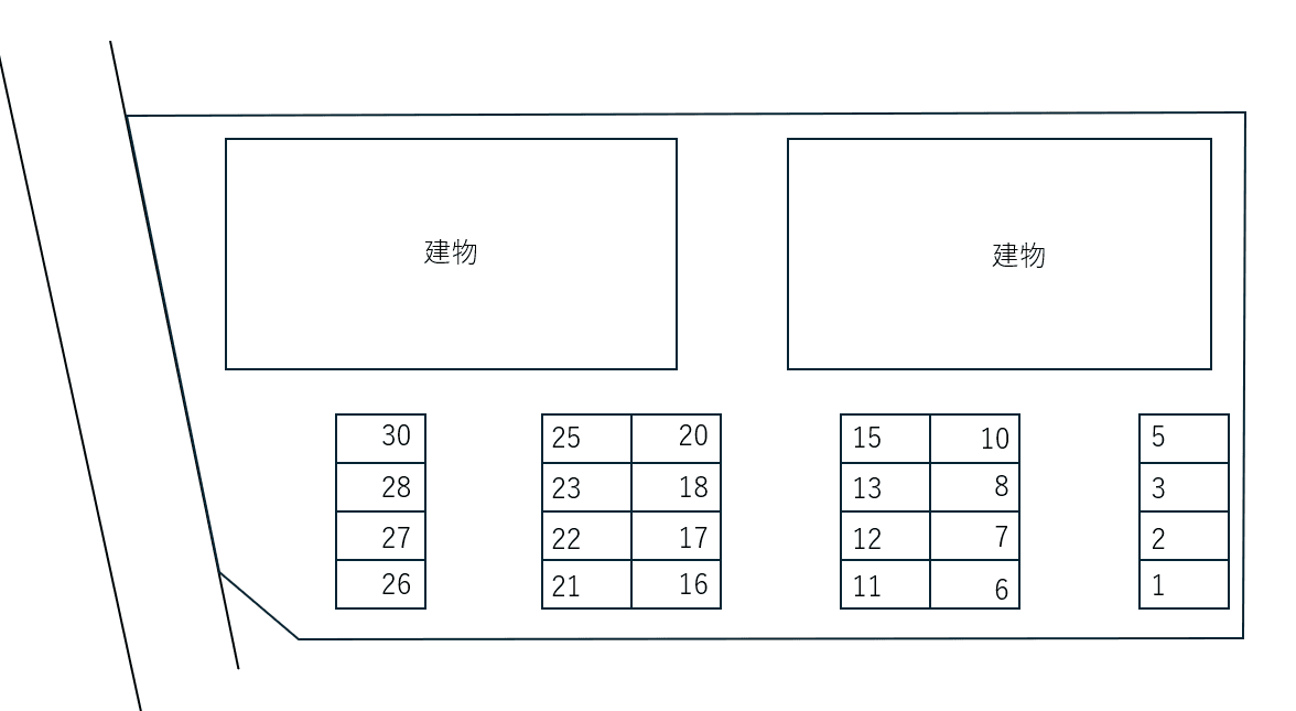GRAND COPPI Aの駐車配置図
