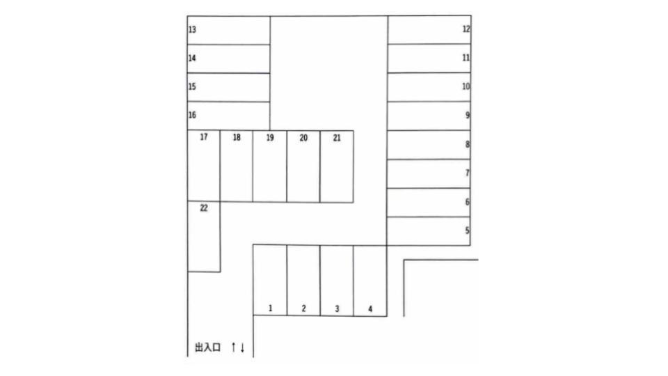 10120駐車場の駐車配置図