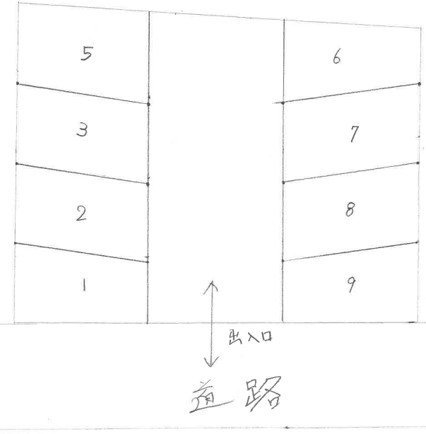 蓮田綾瀬駐車場の駐車配置図