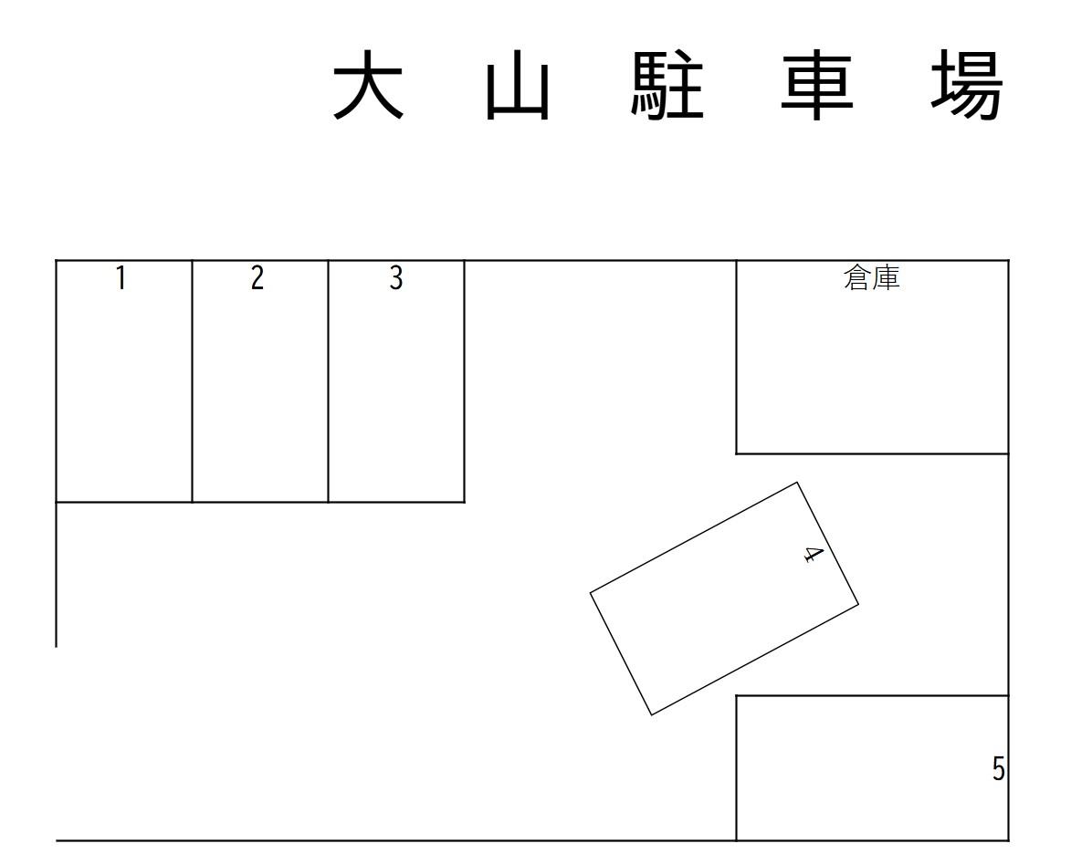 大山駐車場の駐車配置図