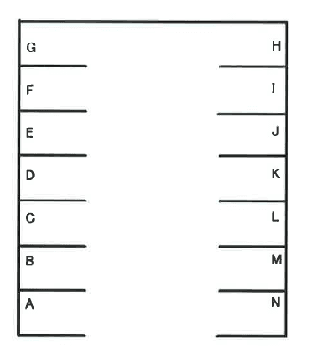 稗田北町駐車場の駐車配置図