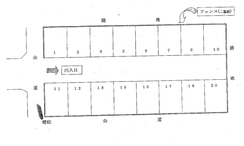 436の駐車配置図