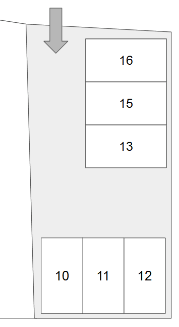 二宮1丁目駐車場の駐車配置図