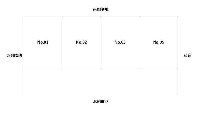 千人町3丁目駐車場の駐車配置図
