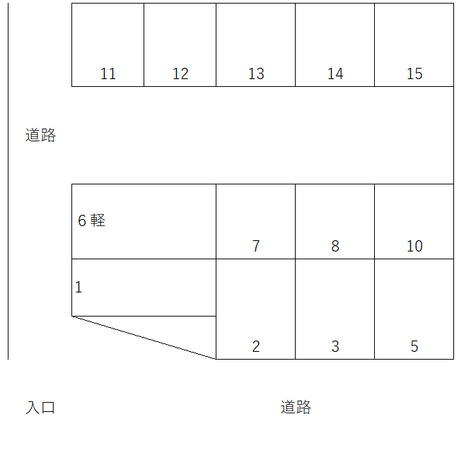 s-13の駐車配置図