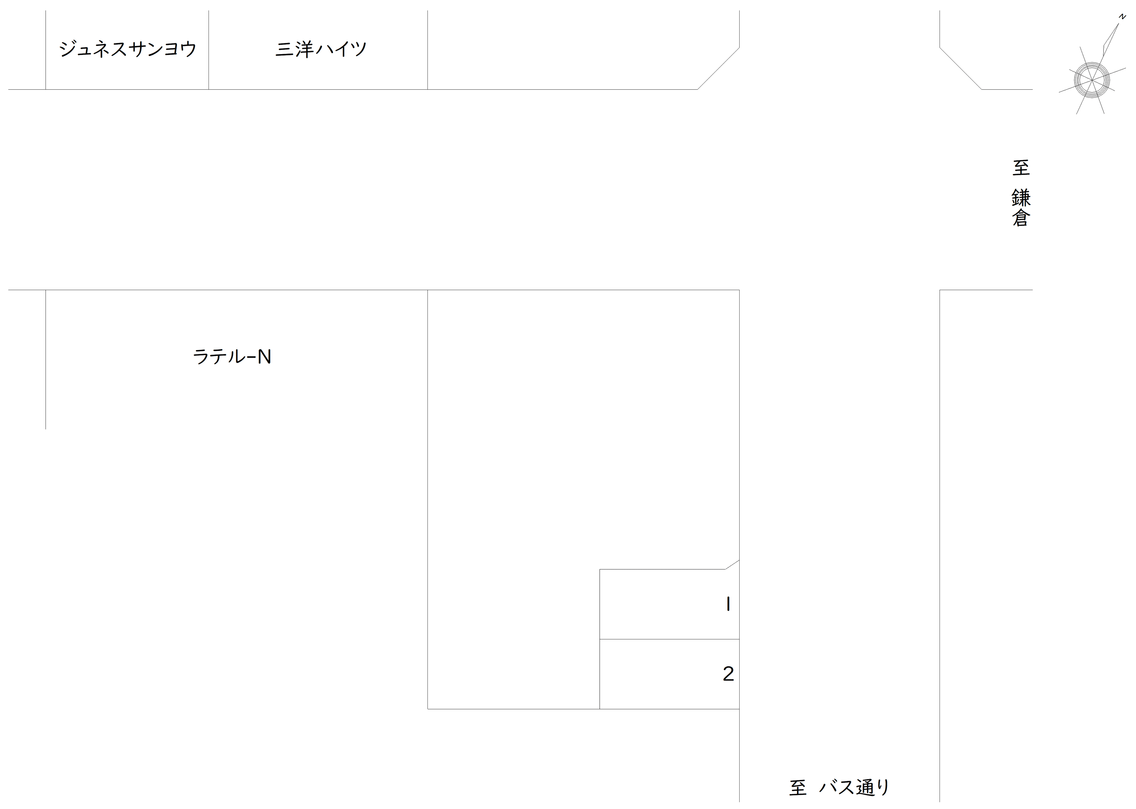 細田4-25-8中野 駐車場の駐車配置図