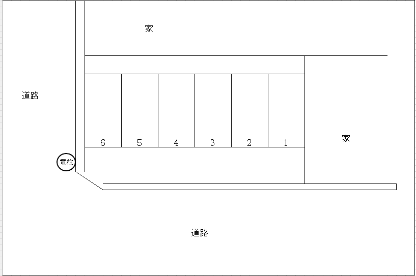 日の峯駐車場の駐車配置図