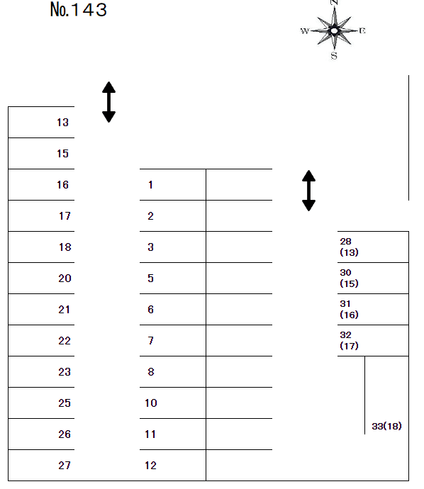 J-143の駐車配置図