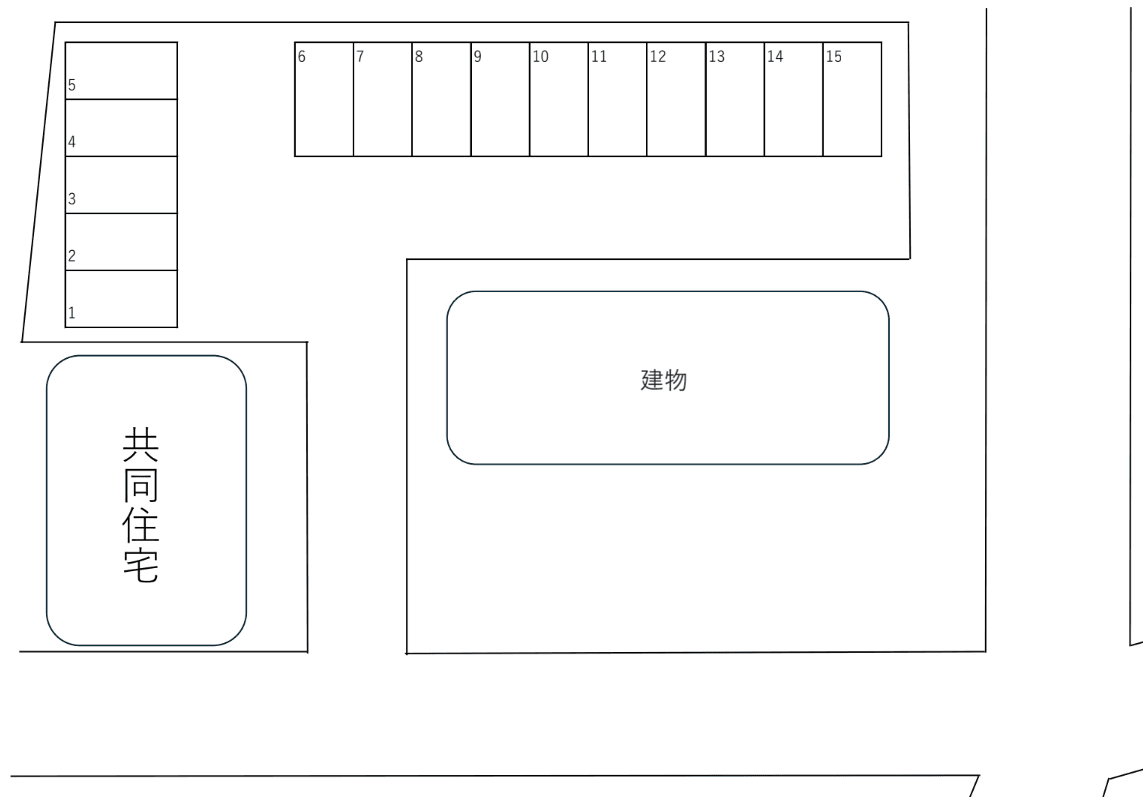 章英第1駐車場の駐車配置図