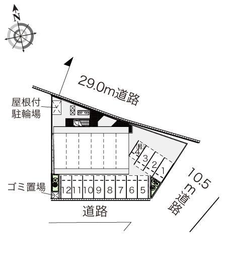 コモダ宇頭Ⅱ(41356)の駐車配置図